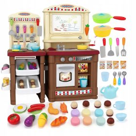   OTROŠKA INTERAKTIVNA KUHINJA Z LUČMI, ZVOKOM IN VODO | Ta izjemna otroška kuhinja bo navdušila vašega malčka in spodbudila njegovo ustvarjalnost ter domišljijo. Kuhinja vključuje funkcionalen peč, trg