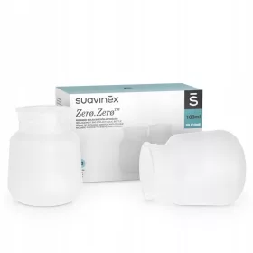   Suavinex Silikonske vrečke proti kolikam za stekleničko ZERO ZERO | 180 ml