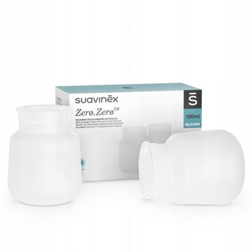 Suavinex Silikonske vrečke proti kolikam za stekleničko ZERO ZERO | 180 ml
