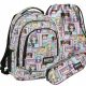 Backup šolski nahrbtnik Manga Girls Shades of Blue, Pink, Green, Yellow - 26 l