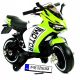 Zeleni otroški motorni kolesar do 30 kg