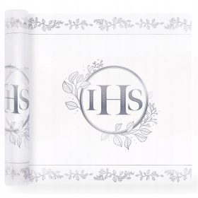   Srebrni namizni tekač za prvo sveto obhajilo - Eukaliptus, 30x500 cm