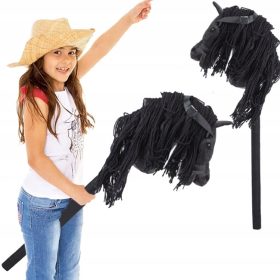 KONJSKA GLAVA NA PALICI Z DŽOKERJEM IN ZVOČNIMI UČINKI