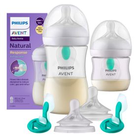   Avent Naravna Komplet Stekleničk proti Kolikam 260+125 ml z vložkom AIR FREE