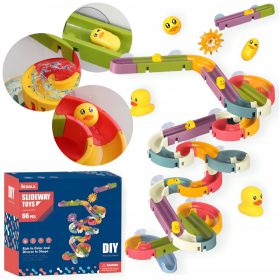   ZABAWKA ZA KOPANJE ZA OTROKE - VODNI TOBOGAN Z RAČKAMI, 66 ELEM.