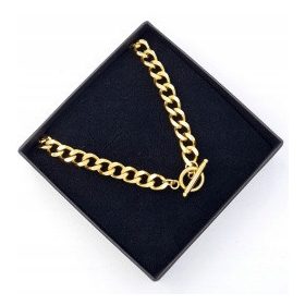  Ogrlica z oklepom, debelejše tkanje, vgravirana zaponka