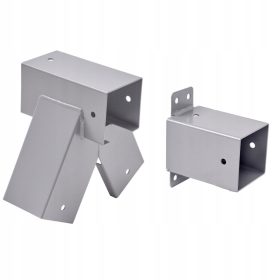 Stenski in nihajna spojka 90x90 mm 90° siva