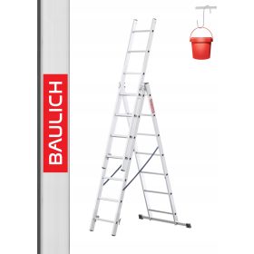 Drabest lestev 4,23 m aluminij 3 x 7 do 150 kg