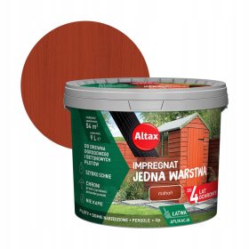   ALTAX Impregnacija za vrtne lesene površine enoslojna mahagonij 9L