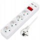 Povečevalnik napajalnik stikalo debela vrv 3m 4 vtičnice 2xUSB 2.1A