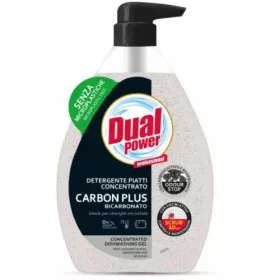   Tekočina za pomivanje posode Moč dvojne moči z aktivnim ogljem, 600 ml