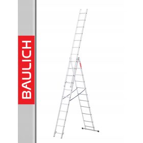 Baulich lestev 6,55 m aluminij 3 x 11 do 150 kg