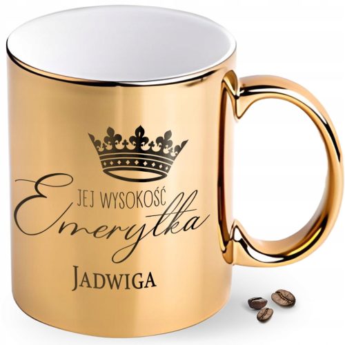 ZLATO DARILNO POKOJNINSKO DARILO za upokojenko s PERSONALIZACIJO + IME