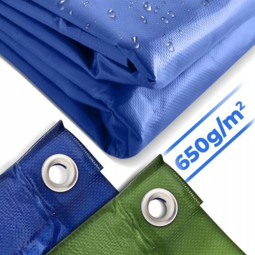 JAGO Plandeka 650 g/m² z aluminijastimi očesci, modra, 2 x 3 m