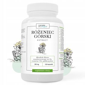   Ekstrakt Róžeńca Górskiego (Rhodiola Rosea) 200mg, 120 kapsul, VEGE, Hela Pharm®