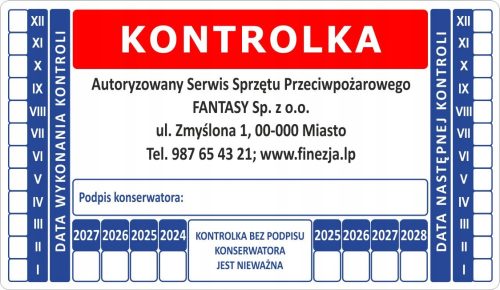 KONTROLNI GASILNI APARAT CONTROL - 100 KOS