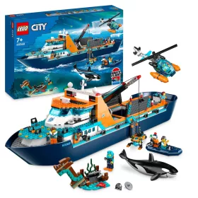   LEGO City 60368 Raziskovalec Arktike Ladja + Lego za Otroke in Odrasle v Elektronski Obliki