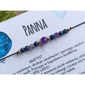   Srečna Devica - Naravni kamniti amuletna zapestnica za srečo