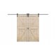 Drzna vrata 150 cm - Komplet drsnih lesenih vrat s sistemom LOFT 2x75
