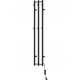 MEXEN PINO ELEKTRIČNI RADIATOR Z OBEŠALKI 1405 x 242 MM ČRN 200 W