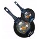 Globoki Set 2 ponv z nelepljivim premazom za plinsko indukcijo, set 20/24 cm