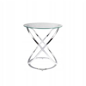   Elegantna klub mizica Signal, okrogla, 52 x 52 x 56 cm, kovina