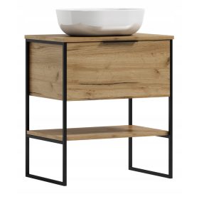   Industrijska samostoječa kopalniška omarica KUBA 60 z napultnim umivalnikom