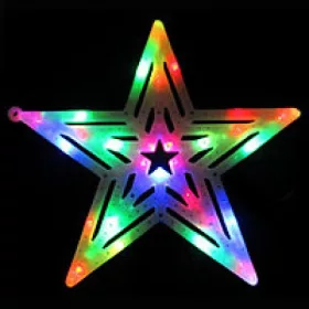 BOŽIČNA DEKORACIJA ZVEZDA LED RGB Pisane LUČKE