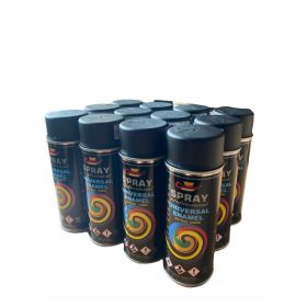 Biodur Črni Satin Sprej Emajl 400 ml