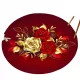 ELEGANTNI OKROGLI DODATEK S CVETLICNIM VZORCEM, VRTNICE, 120x120