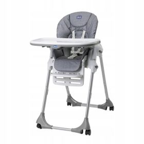 CHICCO Polly Easy Visoki stol Grey Melange