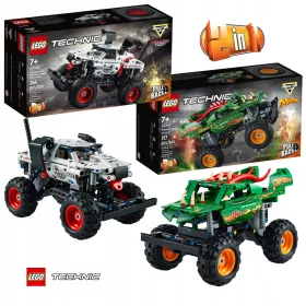   LEGO Technic Dvojni Komplet Monster Jam Mutt Dalmatinec 42150 in Jam Dragon 42149