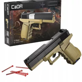   Kocke za gradnjo Cada Pištola Glock 17 Mehanska Pištola 338 elementov + 5 nabojev