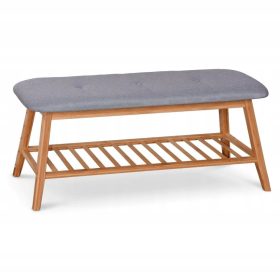 Tapicerirana klop Halmar 100 x 44 x 30 cm odtenki sive