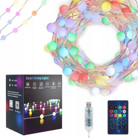   Lučke za božično drevo RGB 40 LED z daljinskim upravljalnikom