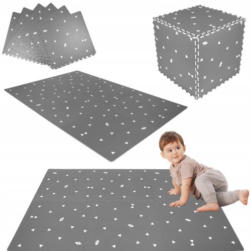 MATA PIANKOWA ZE WZOREM 180x120 CM 6 EL TALNA XXL DEB
