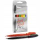 Pisalni komplet Pentel Touch Brush Pen za kaligrafijo - 6 pisal