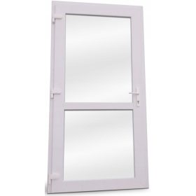   Zunanja PVC vrata 90x190 BELA s premium profilom in podvojeno steklo z argonom. Ta vrata so idealna za dom, pisarno ali trgovino. Celotna velikost vrat z omarico je 90-190 cm, s svetlobo vrat med 77 c