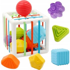   FLEKSIBILNA SENZORIČNA KOCKA ZA SORTIRANJE KVADRATNA RADIRKA