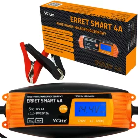   Optimized Name: Visokozmogljiv avtomatski polnilnik ERRET SMART 4A za vozila 6V 12V

Optimized Description: Visokokakovosten avtomatski polnilnik ERRET SMART 4A je mikroprocesorsko voden prostownik, p