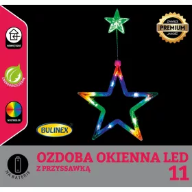   Vesele Božične LED luči za okno Zvezdasti Večbarvni Okraski