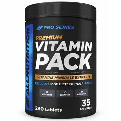 Allnutrition Pro Series Premium Vitamin Pack - 280 tablet za celovito 35-dnevno dopolnilo