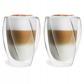   Kozarci za kavo in čaj Vialli Design s podvojeno steno 300ml 2 kos.
