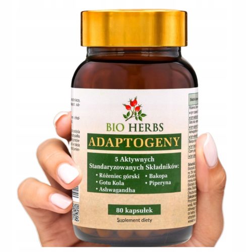 Adaptogena Mešanica Rhodiola, Bacopa, Gotu Kola, Ashwagandha - Naravna Pomoč Protistresu in Vitalnosti