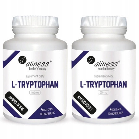 Aliness L-Triptofan 500 mg - 100 kapsul za podporo duševnega zdravja