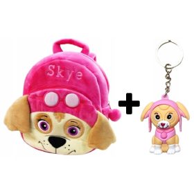   Vrtčevski nahrbtnik Paw Patrol Skye s plišastim motivom in obeskom za ključe