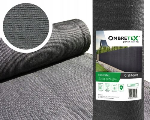 OMBRATEX 1,5x50 m Zaščitna Mreža za Ograjo - Grafitno Siva
