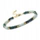 Zapestnica Malahit Amazonit 3x4mm