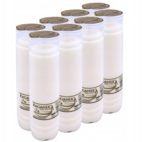   Vrhunski parafinski vložek za sveče Bispol Kaganek 7 Dni 8 kosov