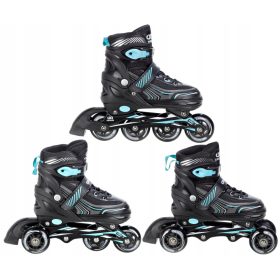 Croxer Optima Rolerji 3v1 Črne/Turkizne 35-38